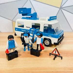 Vtg Television International TVI Van Playset Playmobil System with Crew Figures - Picture 1 of 21