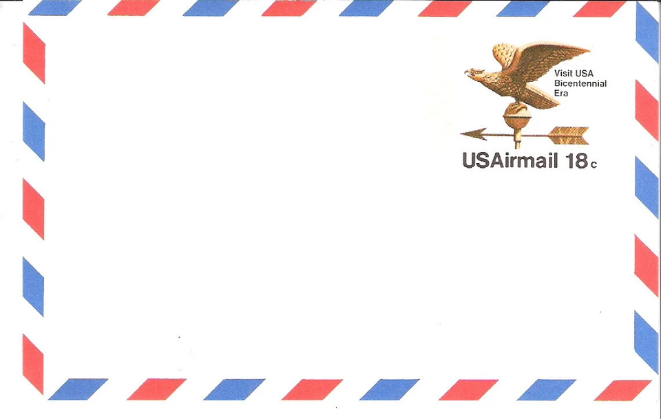 United States 1974 Eagle Weathervane Postal Card Unaddressed (SC# UXC15) - Image 1 of 1