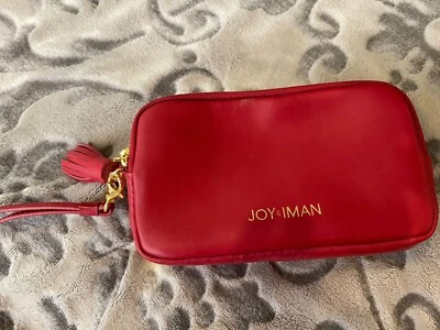 Bolso Joy & Iman Rojo Moneda y Tarjetas de Crédito Borla Lateral y Brazalete Foto 1 de 4