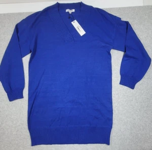 NWT Steve Madden Sweater Womans XS Royal Blue Long Sleeve - Picture 1 of 7