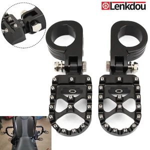1-1/4" MX Highway Foot Pegs Clamp Mounts Footrests Engine Guard Clamp For Harley - Picture 1 of 8