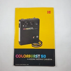 Vintage 1979 Kodak Colorburst 50 Instant Camera Instruction Manual Retro - Picture 1 of 10