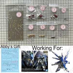 Juego de piezas complementarias para RG 1/144 Hi-Nu modelo V detalles metálicos con grabado + calcomanía RX-93-v2 - Imagen 1 de 12