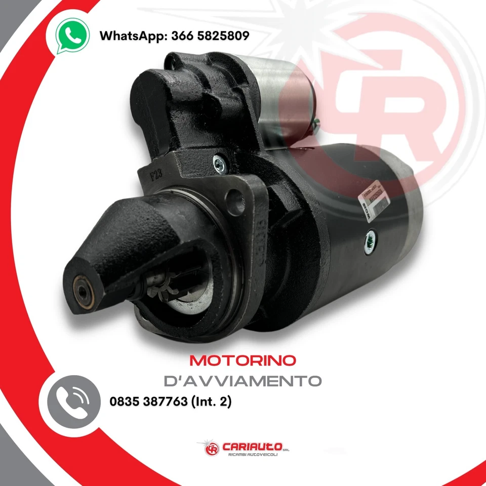 Motorino Avviamento Fiat Trattore 615 24V FIAT 312/315/411/415/451/25C 3,2kW 9D - Imagen 1 de 4