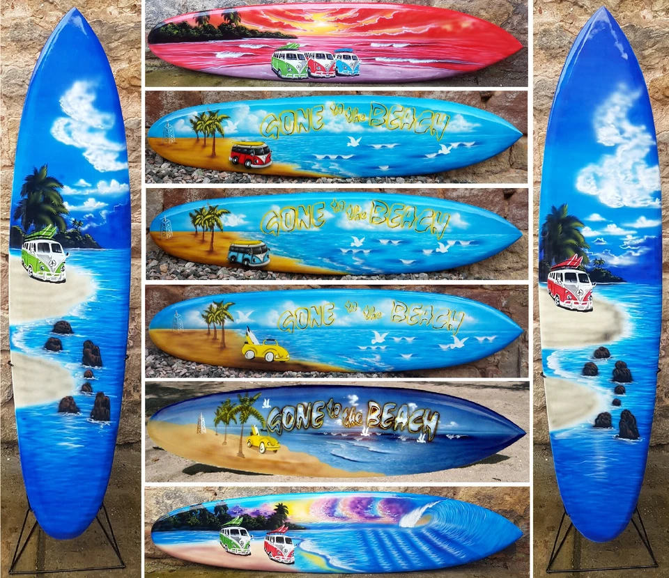 Über 100 Designs in unserem Shop, 100 cm Dekosurfboard Surfboard Surfbrett Beach - Bild 1 von 1
