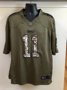 Nike Eagles Carson Wentz 11 Army On Field Jersey Adult XL - Picture 1 of 8