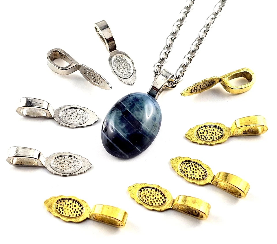 Anhängerschlaufen zum Aufkleben 10/20 Stück SERAJOSY Collierschlaufe Anhängeröse - Bild 1 von 1