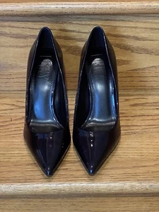 DKNY Women’s Black Patent Leather Heels Size 8 - Picture 1 of 6