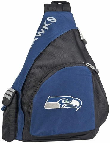 NWT NFL Seattle Seahawks Leadoff Slingbag Sling School Gym Travel Backpack Cover