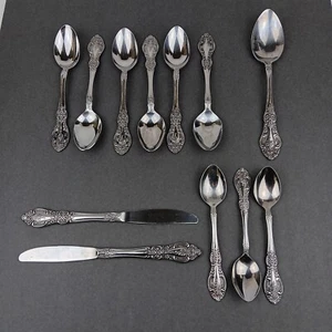 12 Stck. Lot Springtime Edelstahl Japan Teelöffel Esslöffel Servierlöffel Abendessen Kn - Bild 1 von 15