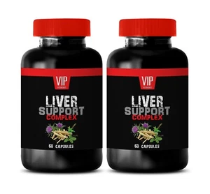 liver detox capsules - LIVER COMPLEX 1200MG - wild ginseng root - 2 Bottles 120C - Picture 1 of 12