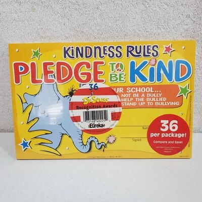 Premios de reconocimiento Dr. Seuss "Compromiso de ser amable" 36 ct aula de bondad  Foto 1 de 2