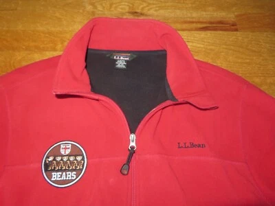 Vintage L.L. Bean Label - BROWN UNIVERSITY BEARS Zippered MED Terry Cloth Jacket - Image 1 of 4