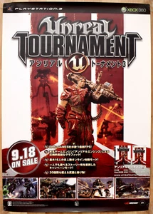 Unreal Tournament RARE PS3 XBOX 360 51.5 cm x 73 cm Japanese Promotional Poster - Picture 1 of 1