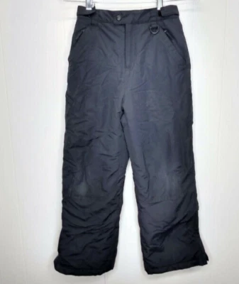 LL Bean Kids Youth 10 Black Snow Pants Winter Ski Pants Thinsulate Insulation - Image 1 of 4