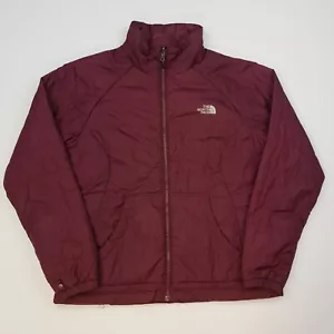 The North Face Womens Padded Jacket Lightweight Outdoor LARGE Red Burgundy - Picture 1 of 12