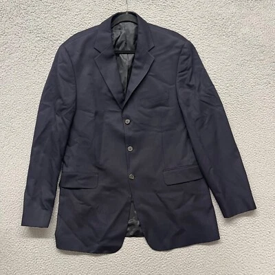 Blazer J Crew Para Hombres 42 Largo Azul Lana 3 Botones Abrigo Deportivo Clásico Preppy Foto 1 de 4