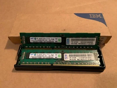 NEW IBM SAMSUNG 4GB 2RX8 PC3-10600R 240 PIN DIMM 49Y1443 47J0154 M393B5673GB0-CH - Image 1 of 4
