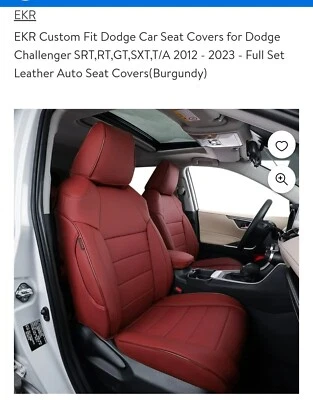 asientos de cuero para Dodge Challenger 2023 Foto 1 de 4