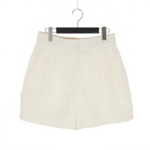 Chloe Linen Tuck Shorts Culottes 34 White Used