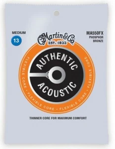 Martin MA550FX Flexible Core Phosphor Bronze 6 Acoustic Guitar Strings Med 13-56 - Picture 1 of 1