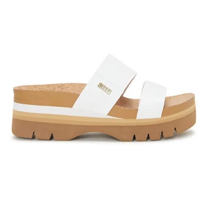Reef Womens Sandals Cushion Vista Higher Platform Slides Vegan Leather - Picture 1 of 5