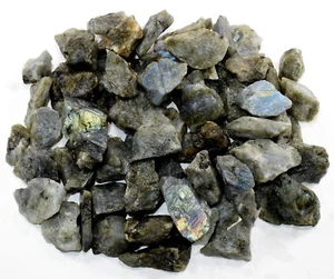 Bulk Labradorite pietre grezze cristallo esemplari minerali Madagascar 1/2 1 2 5 libbre - Foto 1 di 9