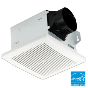 Bathroom Exhaust Fan 100 CFM Ceiling Flush Mount with Dimmable LED Light White - Picture 1 of 4