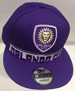 Men's Orlando City SC New Era Purple Dual Spirit 9FIFTY Adjustable Hat MLS Fut - Picture 1 of 14