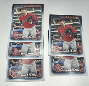 2024 Topps UPDATE GAVIN WILLIAMS ROOKIE DEBUT LOT OF 5 CARDS GUARDIANS US294 RC - Picture 1 of 1