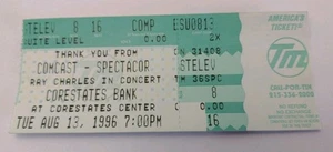 Boleto de concierto de Ray Charles - Imagen 1 de 2