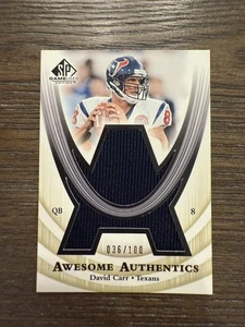 2004 SP Game Used #AA-DA David Carr Awesome Authentics #/100 - Picture 1 of 2
