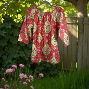 HALEY & THE HOUND Damen Shirt Large Button Down Bluse 100% Baumwolle - Bild 1 von 9