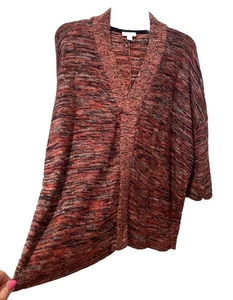 Pure Jill Pullover Damen Small Petite Artsy Boho Chic Lagenlook Oversize Kastig - Bild 1 von 10