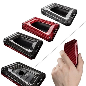 For BMW X1 X2 X3 X4 X5 X6 F15 F16 F48 G30 Carbon Fiber Car Key Fob Case Cover - Picture 1 of 12