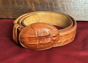 Exotic Leather Belt (38 Tan) - Picture 1 of 4