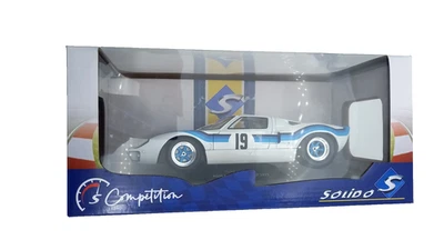 🏁 Ford GT 40 Solido 1/18-voiture miniature-métal-course-collector. - Photo 1/4