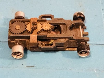 AFX AURORA BLACK CHASSIS WORKING HO SLOT CAR THUNDERJET TJET - Image 1 of 4