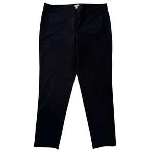 J. Jill Womens Size 16 Stretch Black Straight Leg Pockets Pants Cotton Blend - Picture 1 of 10
