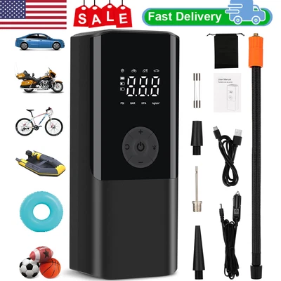 OYAJIA Pump Inflator Air Car PSI Compressor Air Portable Fits 150 Moto Tires Bike Tire