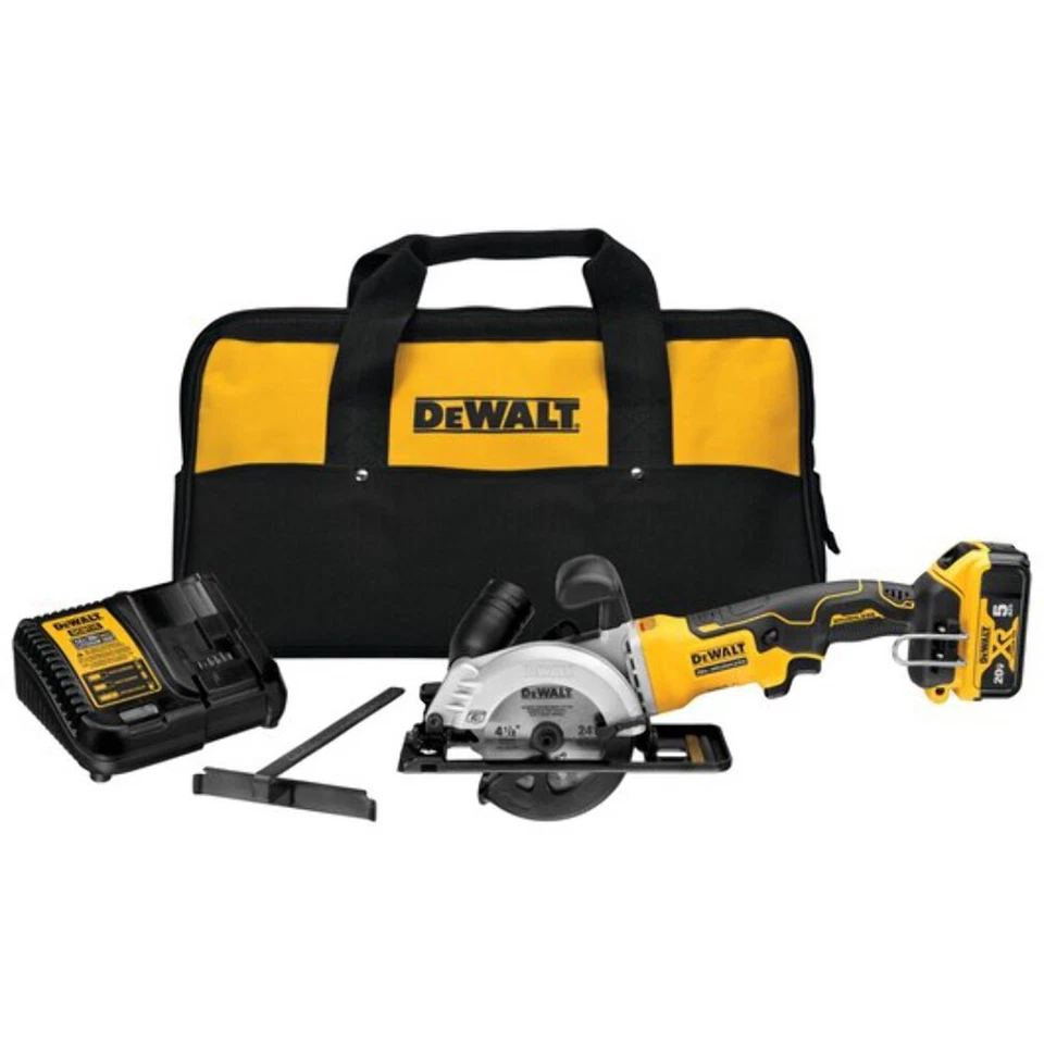 DeWALT (DCS571P1) ATOMIC 20V MAX Brushless 4-1/2 In. Cordless Circular Saw Kit - Image 1 of 4