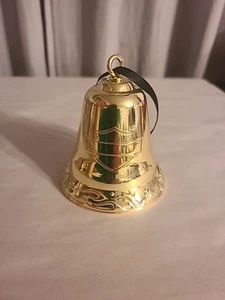 Harley-Davidson 2020 Dated Gold Metal Functional Bell Ornament HDX-99197 - Picture 1 of 6