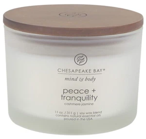 Chesapeake Bay Candle Scented Candle Peace + Tranquility (cashmere jasmine) 3... - Picture 1 of 3