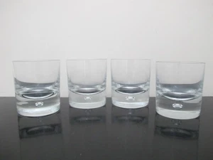 KOSTA BODA Transparente PIPPI Burbuja Suspendida 3 5/8" Doble ANTIGUA MODA Juego de 4 Vasos - Imagen 1 de 6