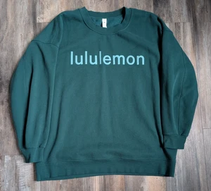 Crew Lululemon Perfectly Oversize *Fleece Storm Teal para mujer talla 14 - Imagen 1 de 6