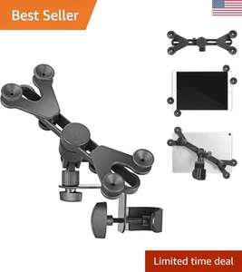 Supporto Microfono Tablet/iPad Nero Regolabile per Performance Musicali, 7-11 Pollici - Foto 1 di 8