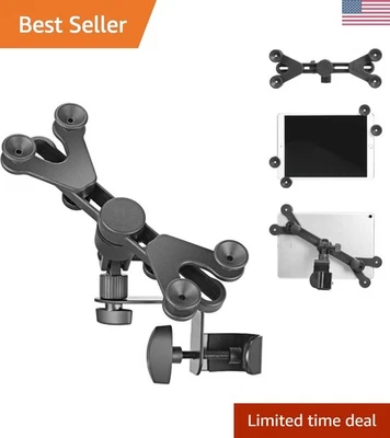 Supporto Microfono Tablet/iPad Nero Regolabile per Performance Musicali, 7-11 Pollici - Immagine 1 di 4