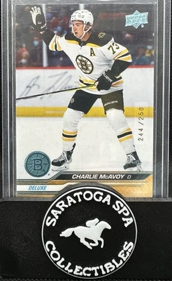 2023-24 Upper Deck Series 1 Deluxe/250 Charlie McAvoy Boston Bruins - Image 1 of 4