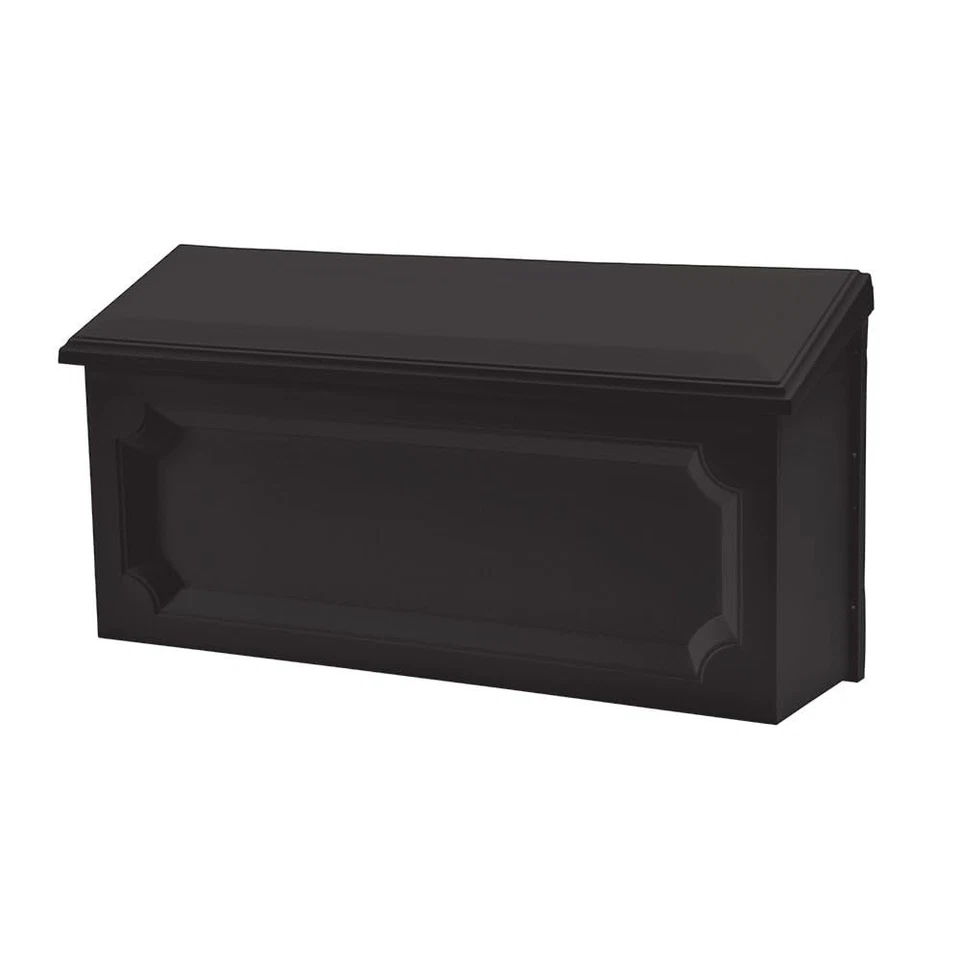 Gibraltar Windsor Black Horizontal Wall Mount Mailbox WMH00BAM Gibraltar Windsor