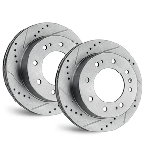 For Ford F-250 Super Duty 1999-2004 - Front Drilled and Slotted Rotors - Picture 1 of 6